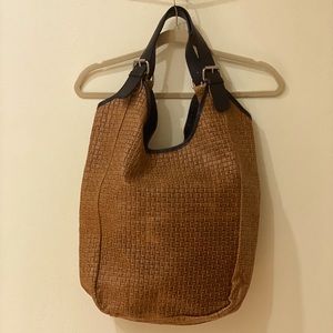 Borse in Pelle Woven Leather Large Handbag/Tote